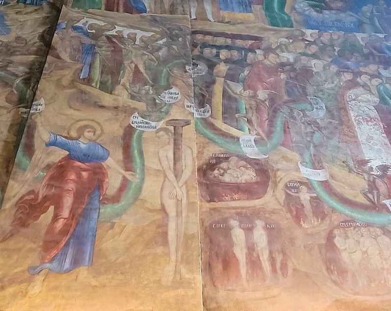 ウスペンスキー大聖堂内の壁に描かれている絵-3