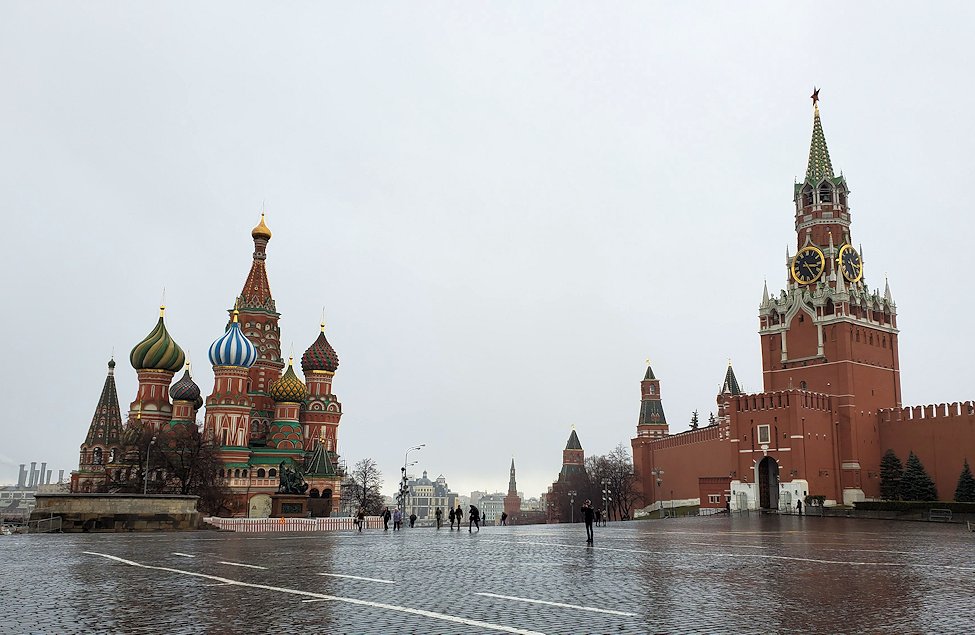 モスクワ市内中心部にある赤の広場