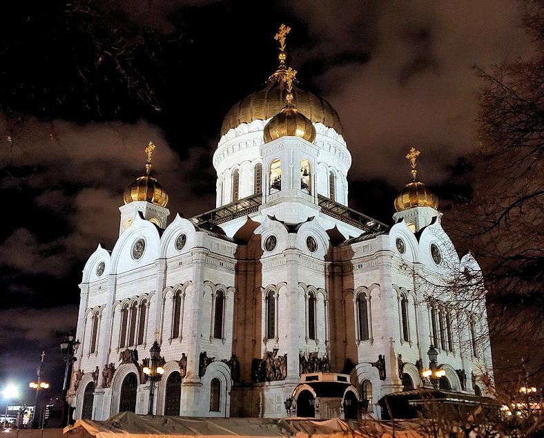 モスクワ市内にある「救世主キリスト大聖堂」