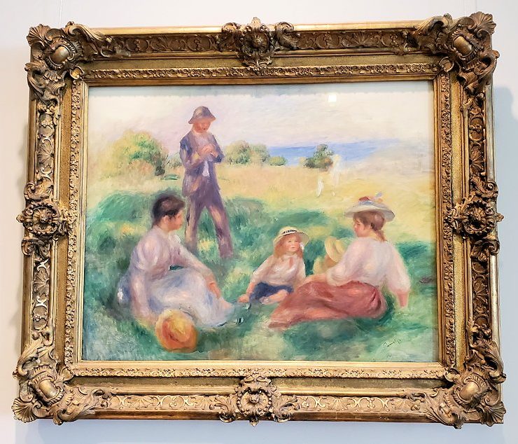 『ベルナーヴァルでのくつろぎ』 (Party in the Country at Berneval) by ピエール・オーギュスト・ルノワール(Pierre-Auguste Renoir)