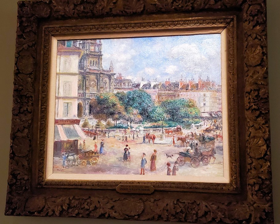 『パリのトリニテ広場』 (Place de la Trinité, Paris) by ピエール・オーギュスト・ルノワール(Pierre-Auguste Renoir)